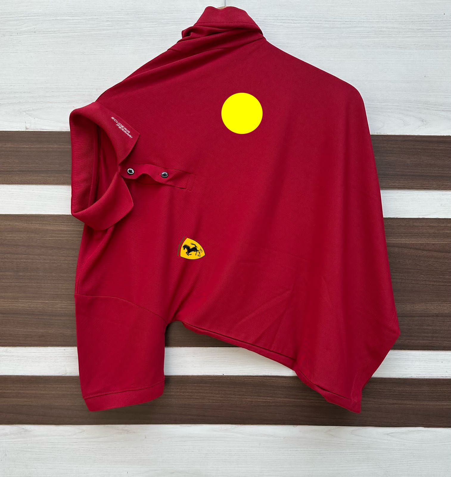 PUMA Premium Cotton SAPP Matty Designer Collar T-Shirt. Stylish, stretchable fabric with branded accessories.