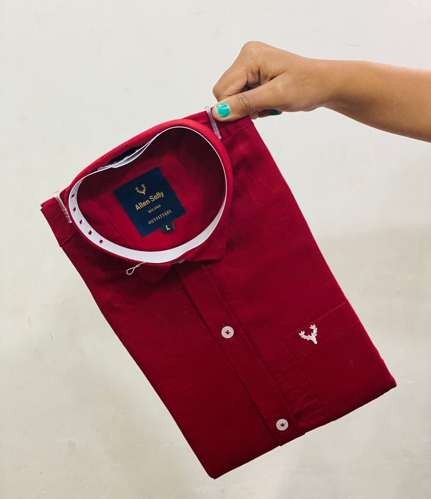 Experience the Elegance – Allen Solly Premium Pure Cotton Full Sleeve Shirt