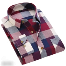 Load image into Gallery viewer, Trendy Men Cotton Blend Checks Shirt with long sleeves