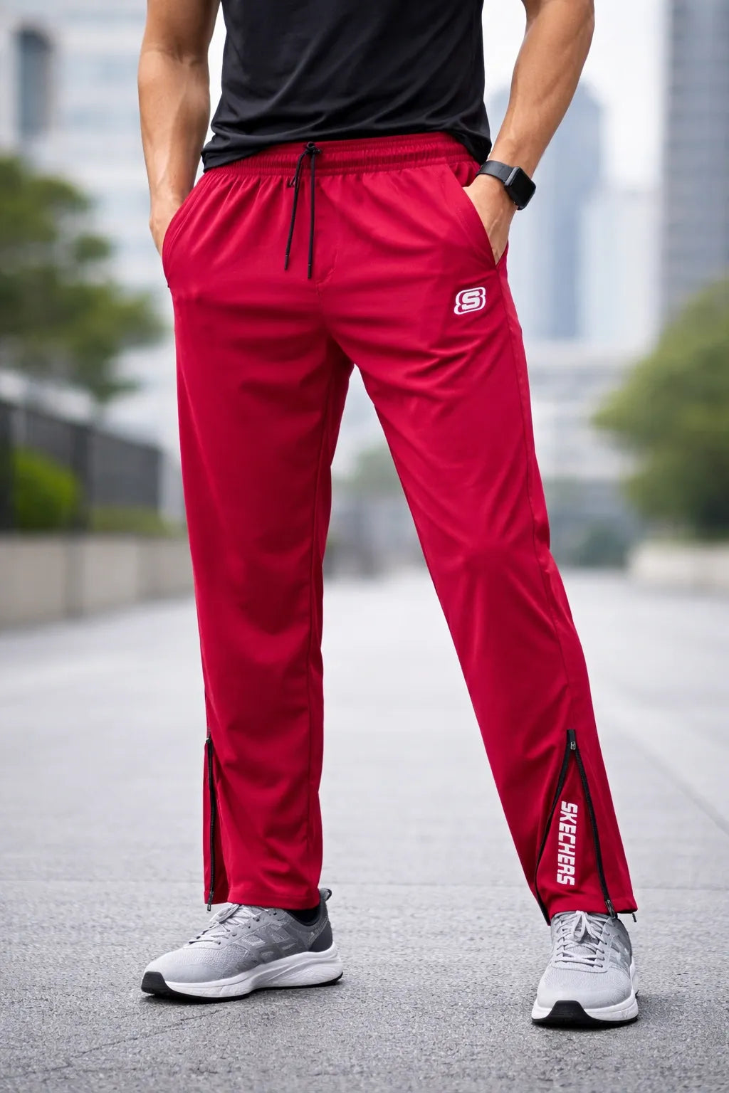 Upgrade your everyday style with our 100% Premium Jordan Lycra Trackpants by SKECHERS. Designed for performance and comfort, these trackpants offer a sleek boot-cut fit with premium stretch fabric that moves with you.