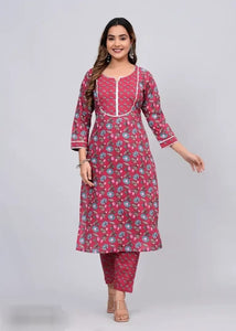 Cotton Printed Kurta Bottom Set for Women evey Occasion for Classy looks