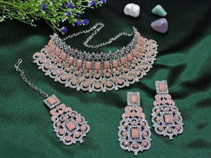 A1 Trendy Alloy Necklace Jewelry Set for women and girls 4