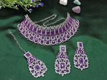 Load image into Gallery viewer, A1 Trendy Alloy Necklace Jewelry Set for women and girls 4