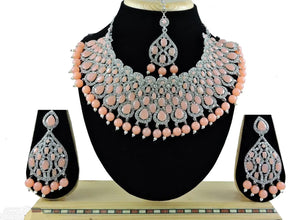 A1 Trendy Alloy jewelry Necklace Set for women and girls 3