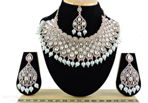 A1 Trendy Alloy jewelry Necklace Set for women and girls 3