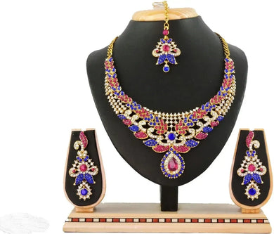 A1 Trendy Alloy Necklace Jewwelry Set for women and girls