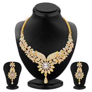Alloy Gold Plated Necklace Set For Women with Fabulous design