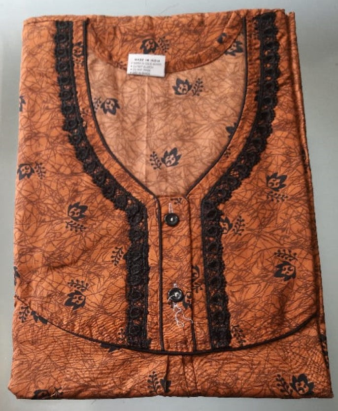 Nighty in New Swiss Harmon Free Size 48" Len-55, Night Gown