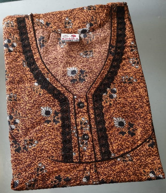 Nighty in New Swiss Harmon Free Size 48" Len-55, Night Gown