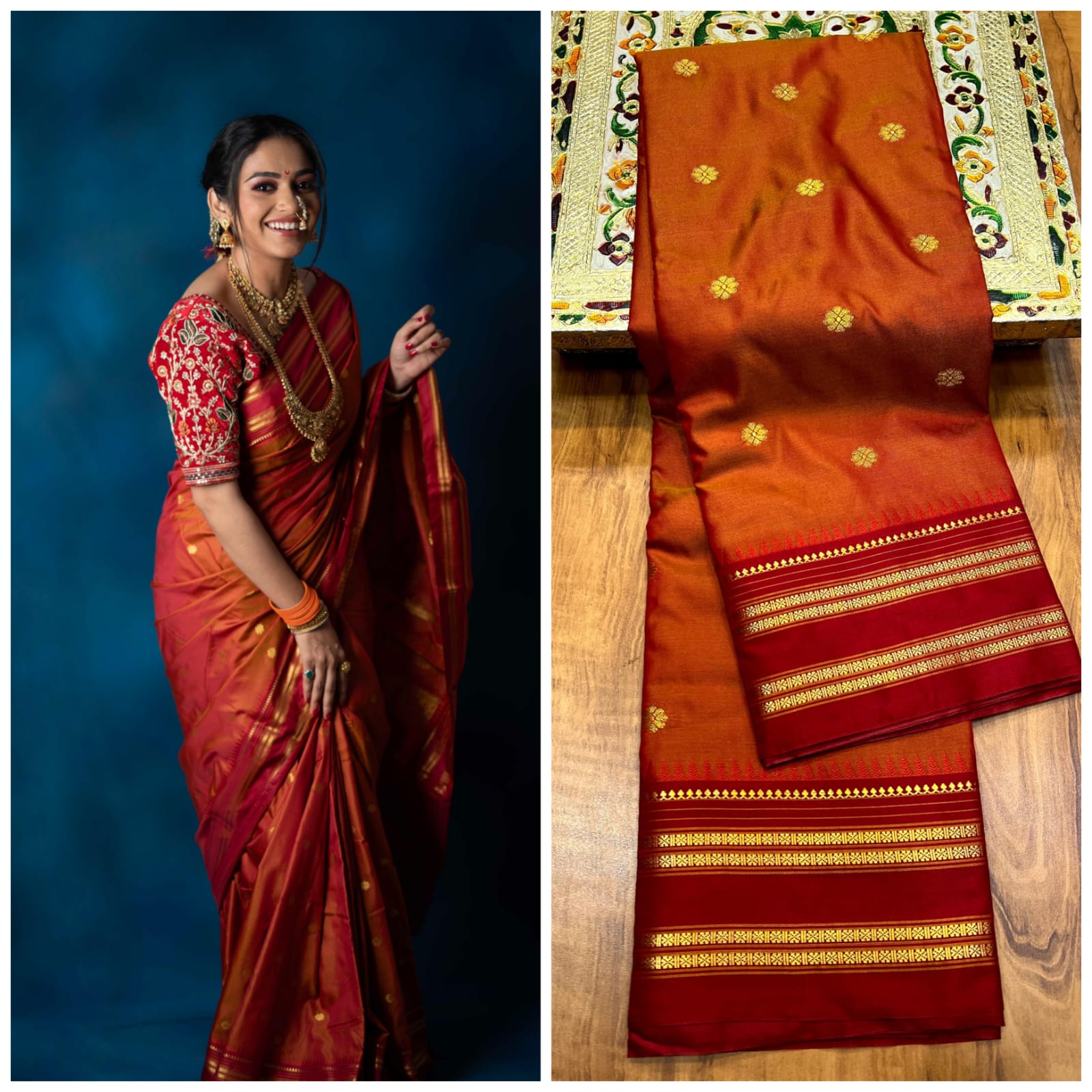 A perfect blend of tradition, comfort, and rich craftsmanship—ideal for women who love authentic handloom beauty.