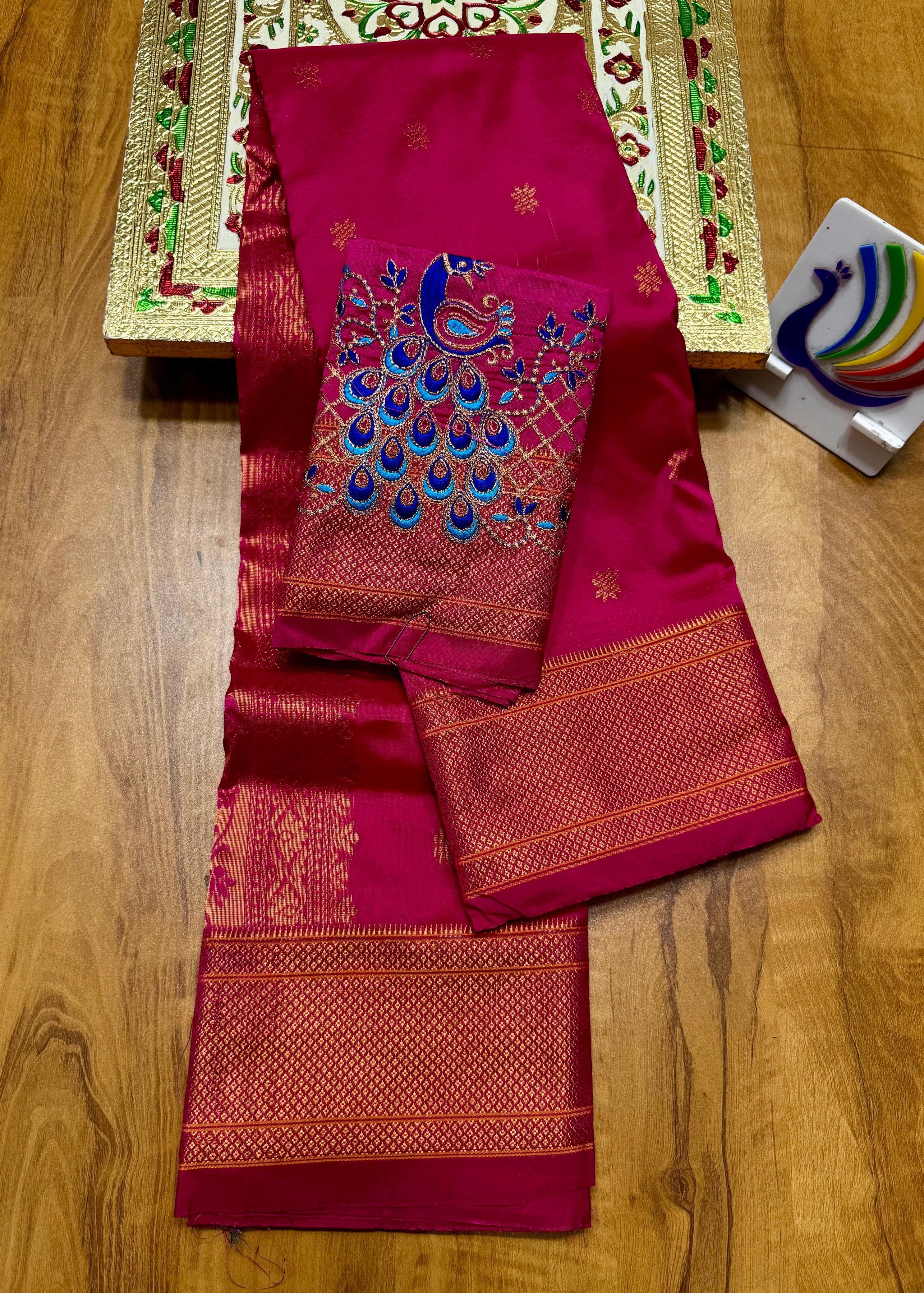 New Launch – Kalanjali Bindiya Paithani Saree with Lakshmi Embroidery Blouse