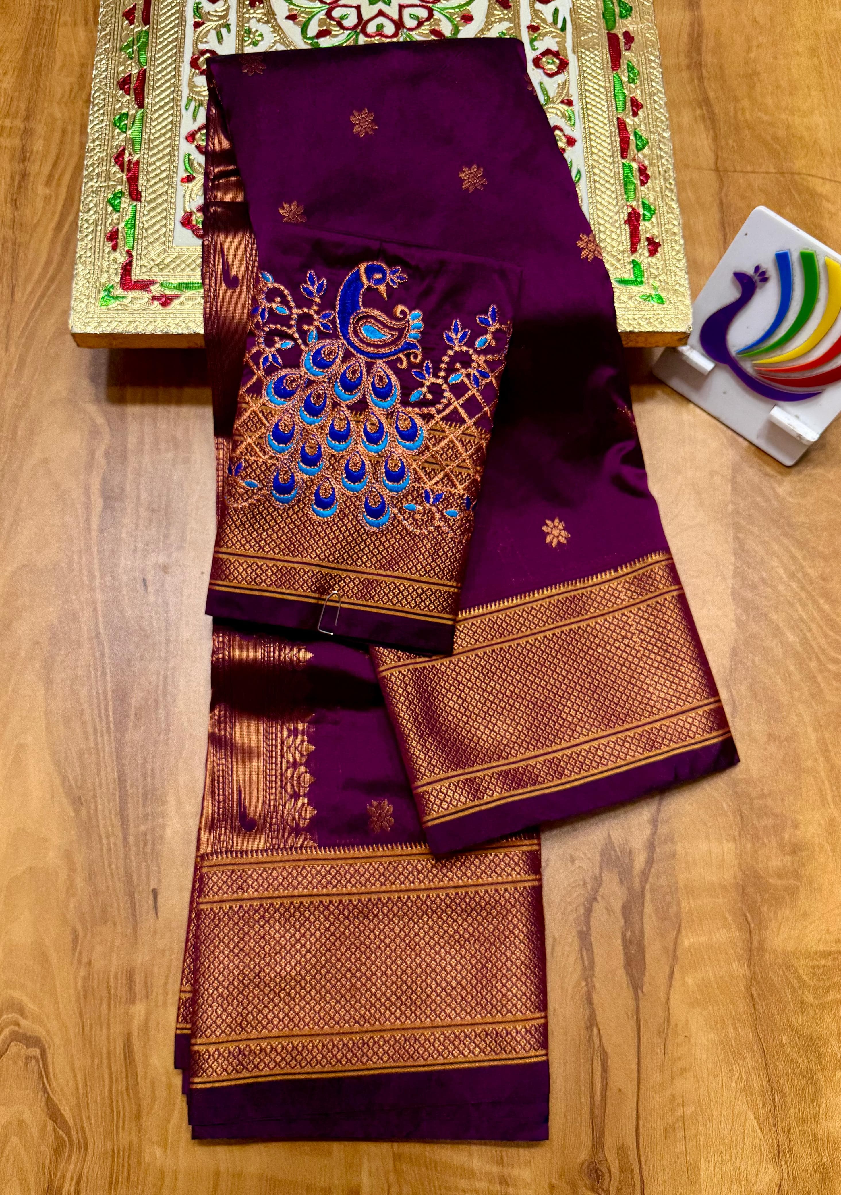 New Launch – Kalanjali Bindiya Paithani Saree with Lakshmi Embroidery Blouse