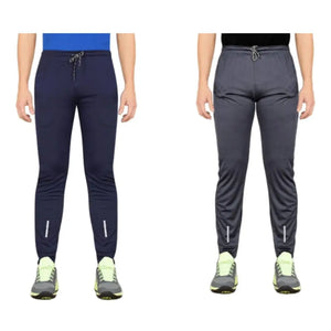 Mens Relaxed Lycra Track Pants Combo of 2