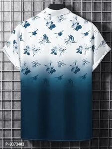 Classic Polyester Spandex Printed Casual Shirts for Men