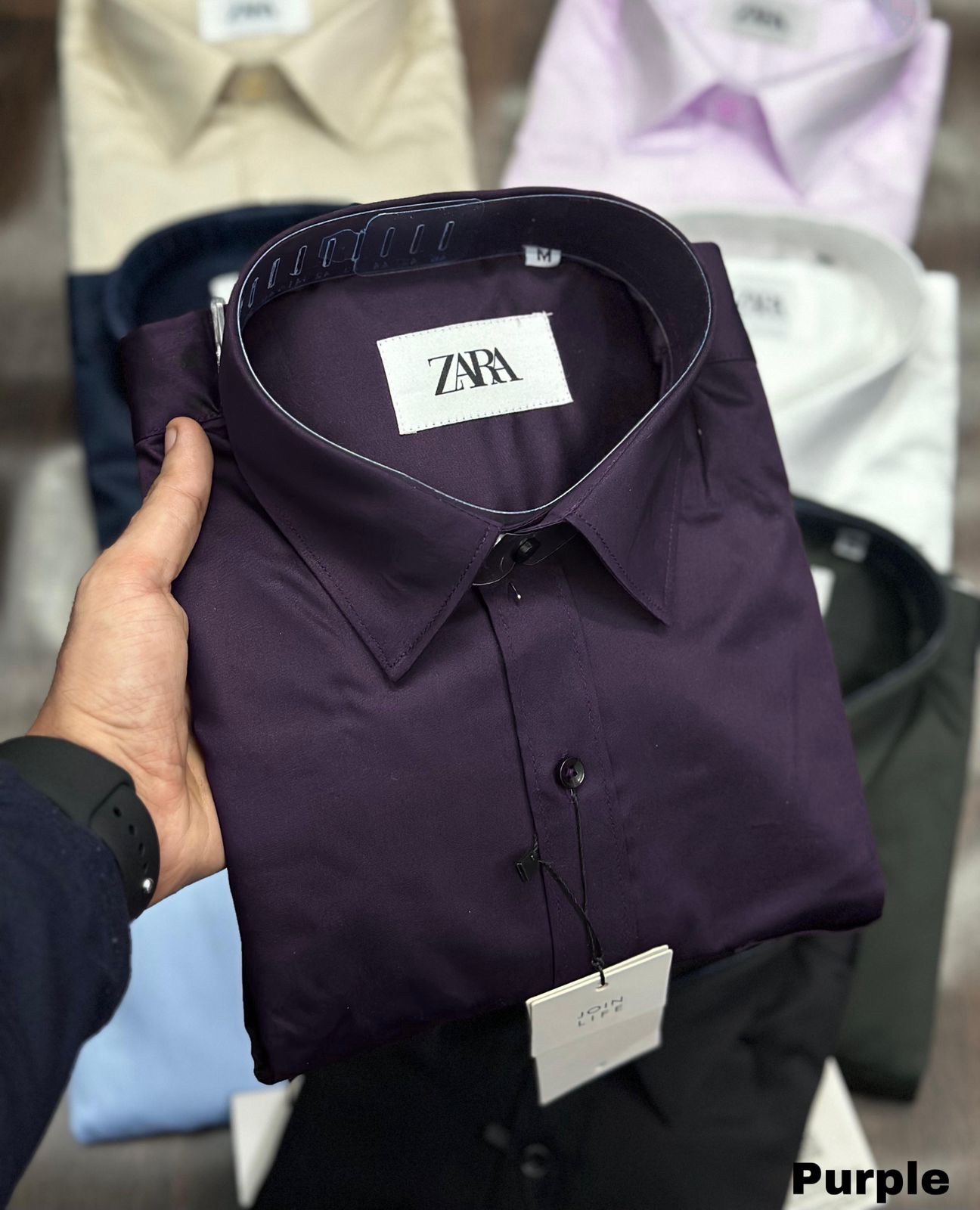  this full sleeve plain shirt offers a smooth finish and classic fit. Features a functional pocket design, solid trending colors and durable premium stitching. 