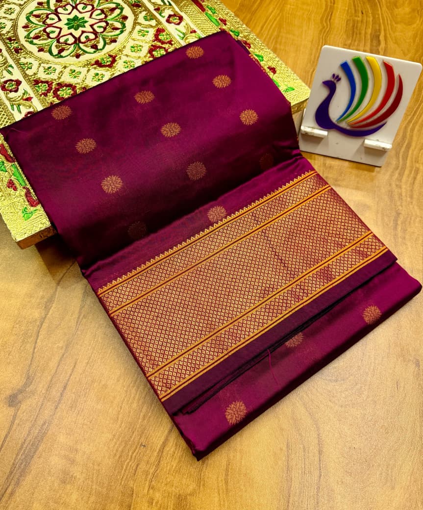 Whether it’s a wedding, festival, or cherished celebration, this saree promises to make you the center of admiration — a modern Maharani wrapped in history’s finest threads.