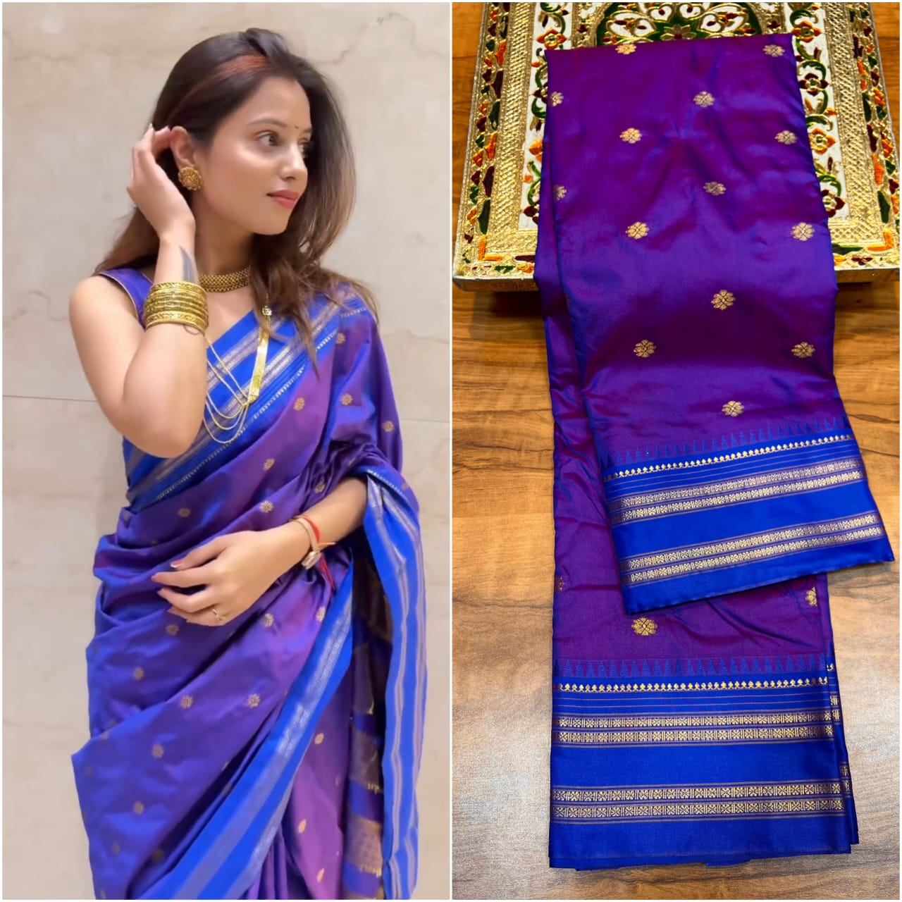 A perfect blend of tradition, comfort, and rich craftsmanship—ideal for women who love authentic handloom beauty.