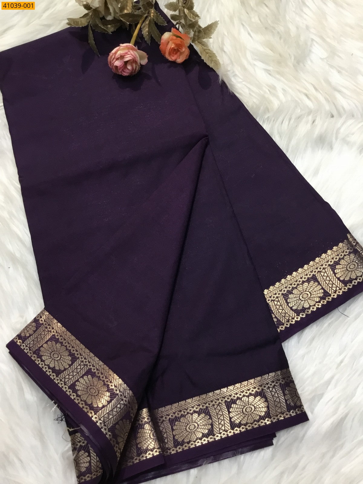 Elevate your festive look with this elegant Viscose Warm Crepe Silk Saree,