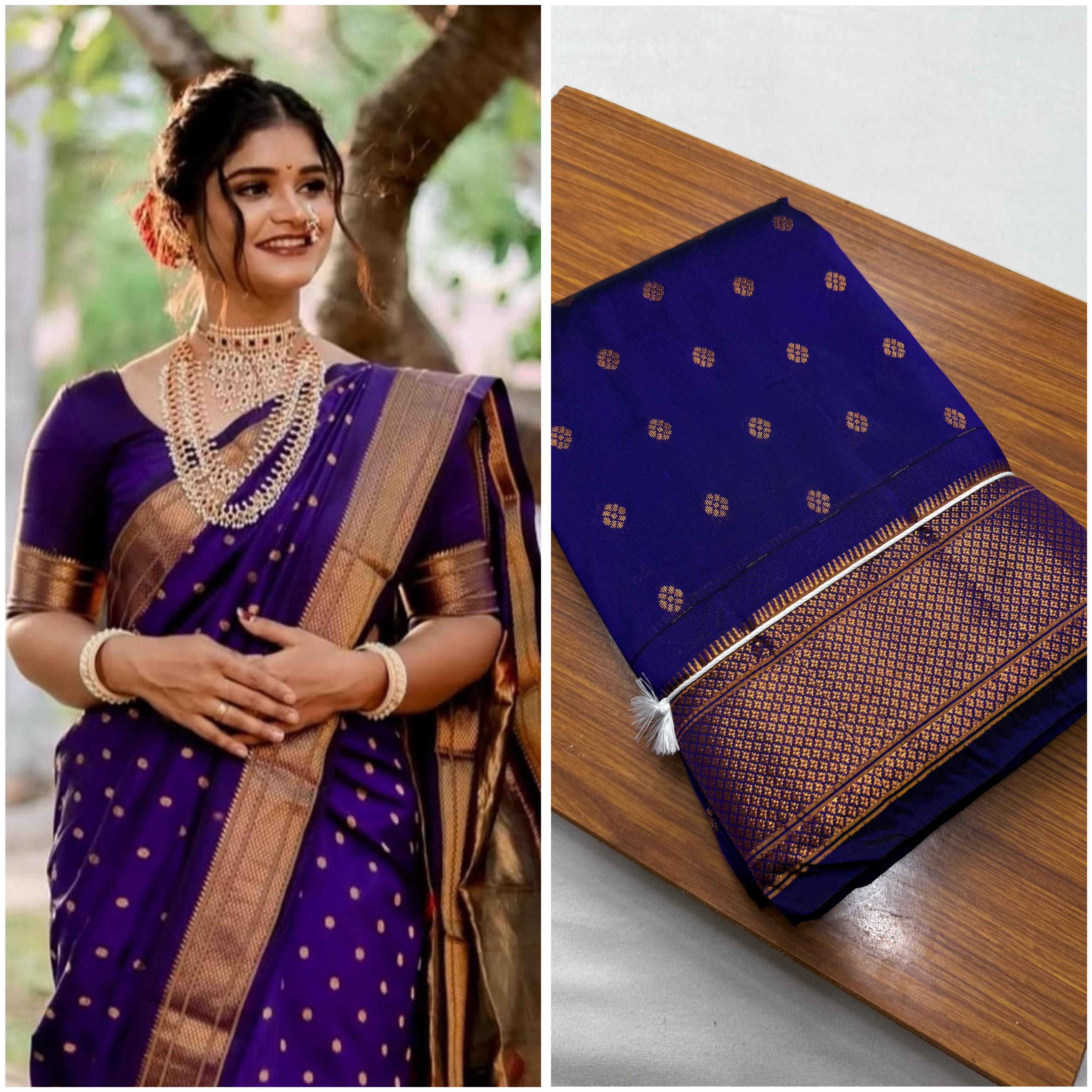 Beautifully crafted Paithani saree with traditional Kalanjali design and fine detailing
Origin: Handmade in Maharashtra, India