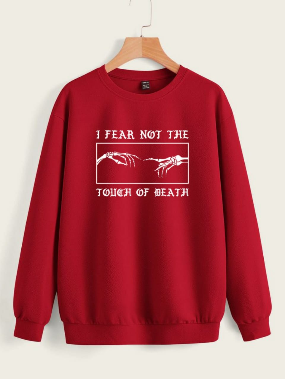 Regular fit chest print Sweatshirt made from soft 280 GSM cotton blend fleece. Stylish, comfortable &amp; perfect for everyday wear.