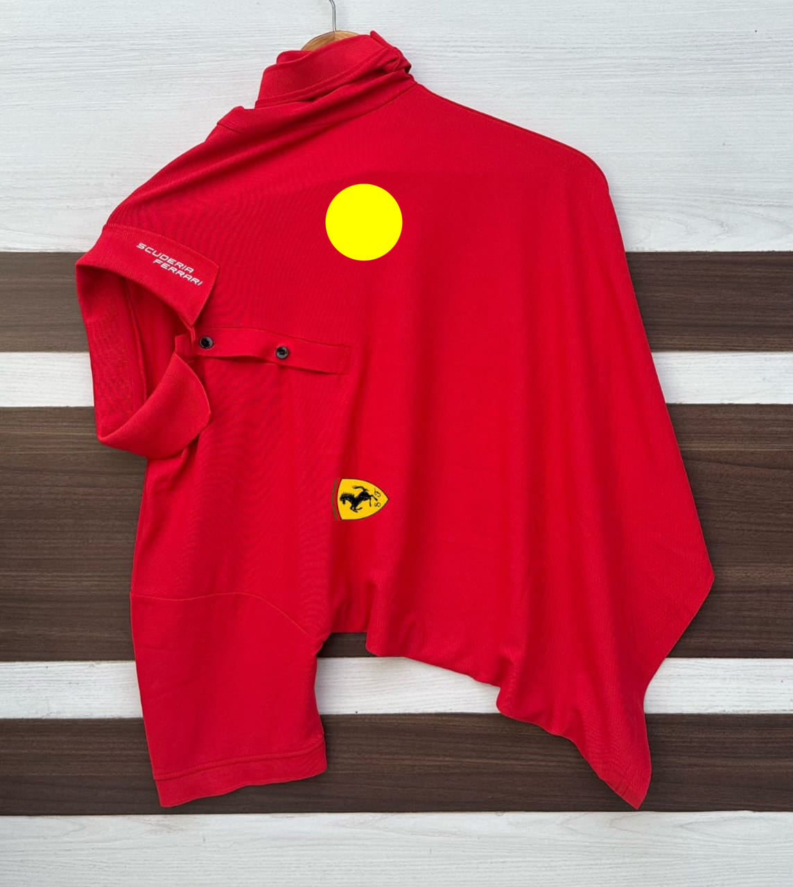 PUMA Premium Cotton SAPP Matty Designer Collar T-Shirt. Stylish, stretchable fabric with branded accessories.