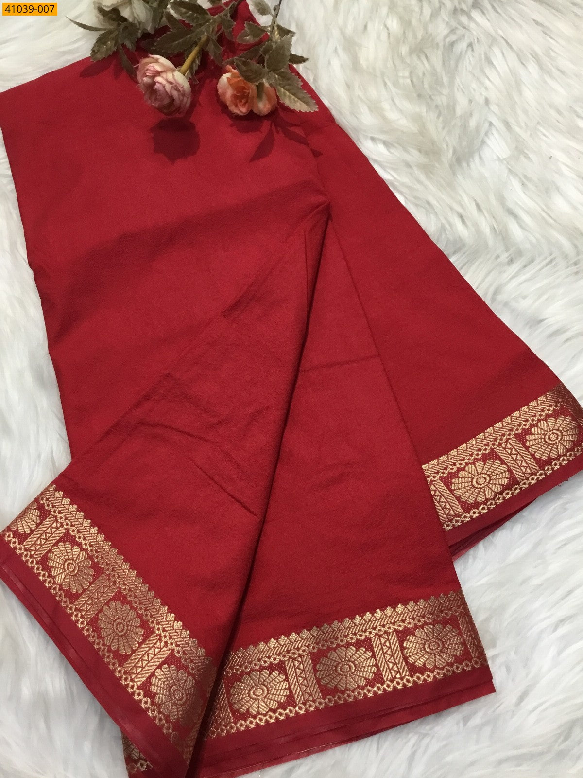 Elevate your festive look with this elegant Viscose Warm Crepe Silk Saree,