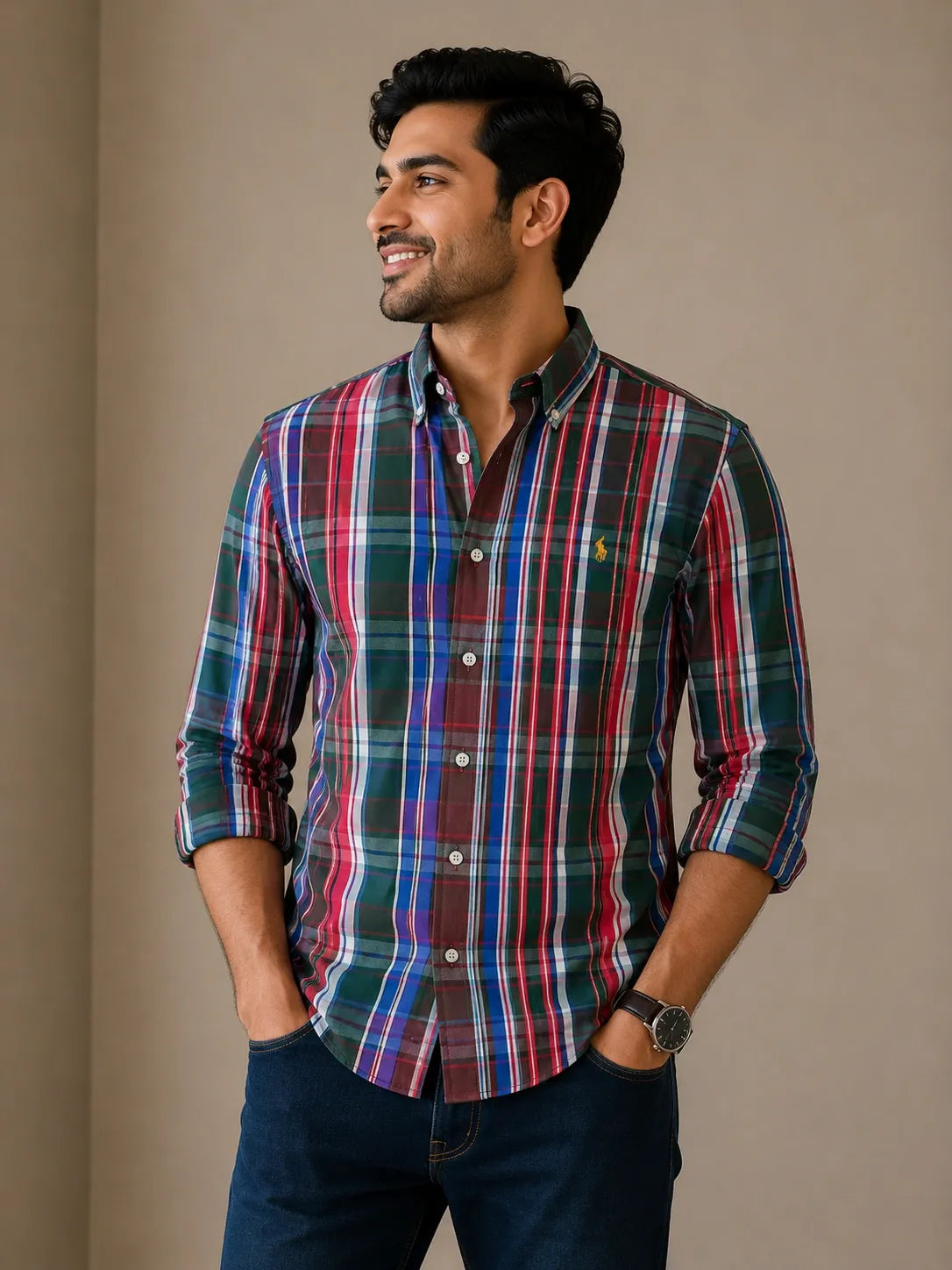 Perfect blend of comfort and sharp style. Ideal for office wear, casual outings, and daily premium use. Trendy Hard Collar Check Shirts – Premium quality cotton shirts with vibrant checks for a classy modern look.