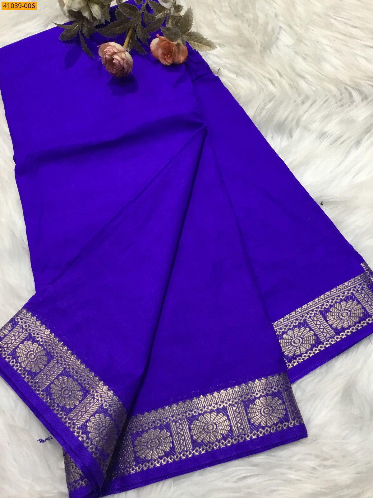 Elevate your festive look with this elegant Viscose Warm Crepe Silk Saree,