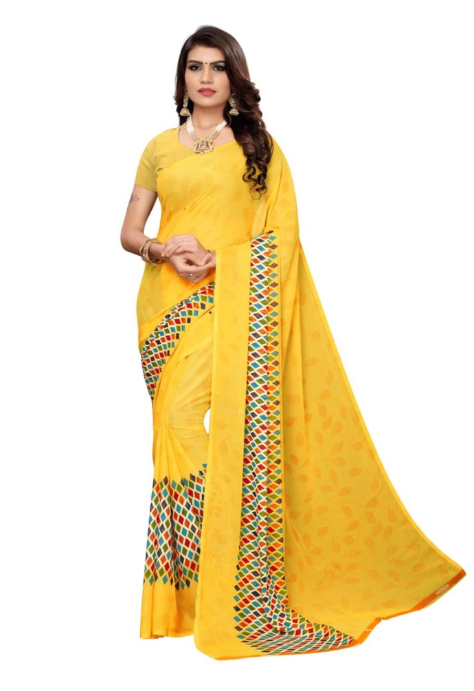 Georgette sarees with blouse