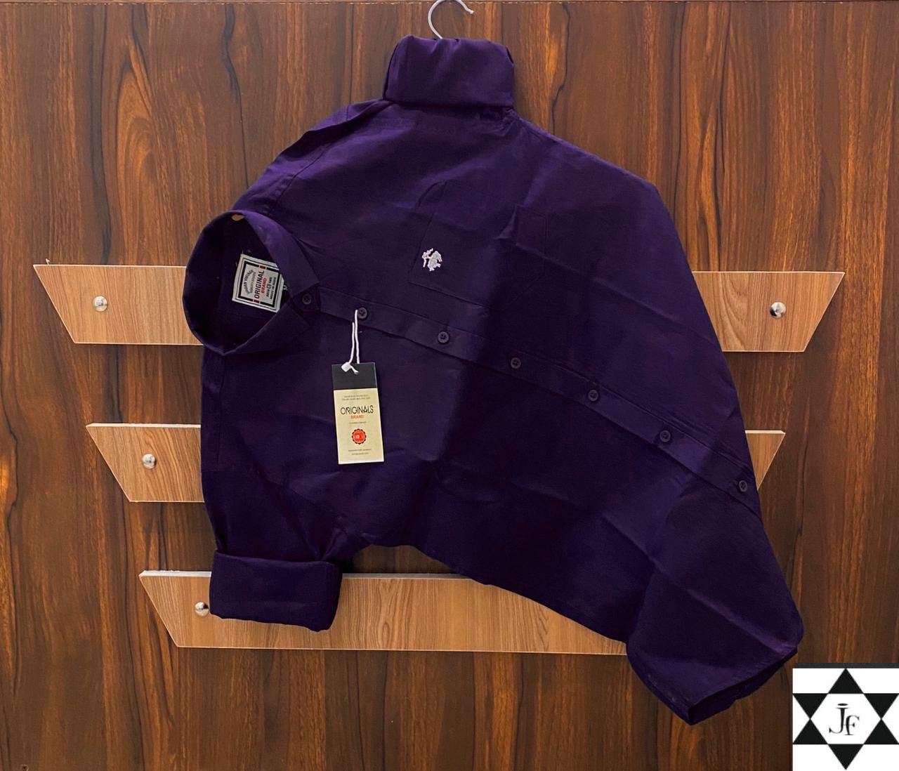 Elevate your wardrobe with this premium Brooks Full Sleeve Shirt, crafted from Stuff Pure Cotton for all-day comfort and elegance. Designed for both festive and regular wear, this plain-colored shirt is your perfect go-to for any occasion.