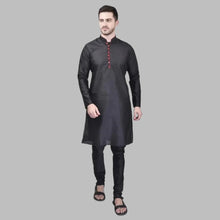 Load image into Gallery viewer, Stylish Silk Kurta &amp; Bottom Set for Men

Size: M, L, XL, XXL

&nbsp;Color: &nbsp;White
&nbsp;Fabric: &nbsp;Silk
&nbsp;Type: &nbsp;Kurta Sets
&nbsp;Style: &nbsp;Solid
&nbsp;Design Type: &nbsp;Kurta &amp; Bottom Sets

This stylish silk kurta and bottom set for men combines comfort and elegance. Made from high-quality silk, it offers a luxurious feel and drapes effortlessly on the body. The intricate design and vibrant colors make it a perfect choice for any occasion. Upgrade your traditional wardrobe with