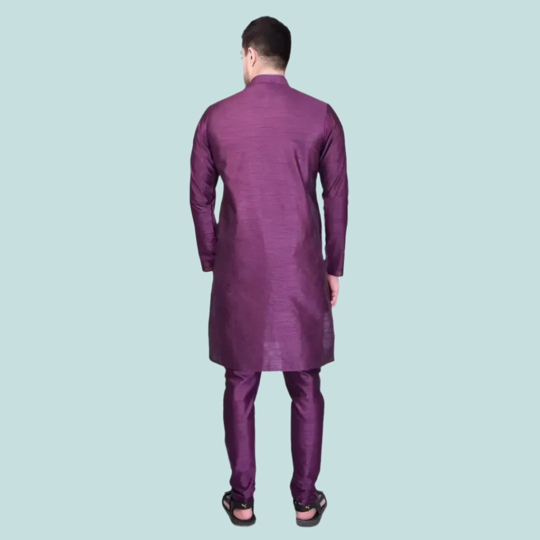 Stylish Silk Kurta & Bottom Set for Men

Size: M, L, XL, XXL

 Color:  Green
 Fabric:  Silk
 Type:  Kurta Sets
 Style:  Solid
 Design Type:  Kurta & Bottom Sets

This stylish silk kurta and bottom set for men combines comfort and elegance. Made from high-quality silk, it offers a luxurious feel and drapes effortlessly on the body. The intricate design and vibrant colors make it a perfect choice for any occasion. Upgrade your traditional wardrobe with