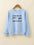 Regular fit chest print Sweatshirt made from soft 280 GSM cotton blend fleece. Stylish, comfortable &amp; perfect for everyday wear.