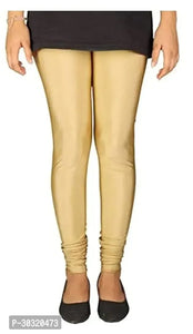 Stylish Polyester Gold Solid Leggings stylish,cool & comfortable for Women