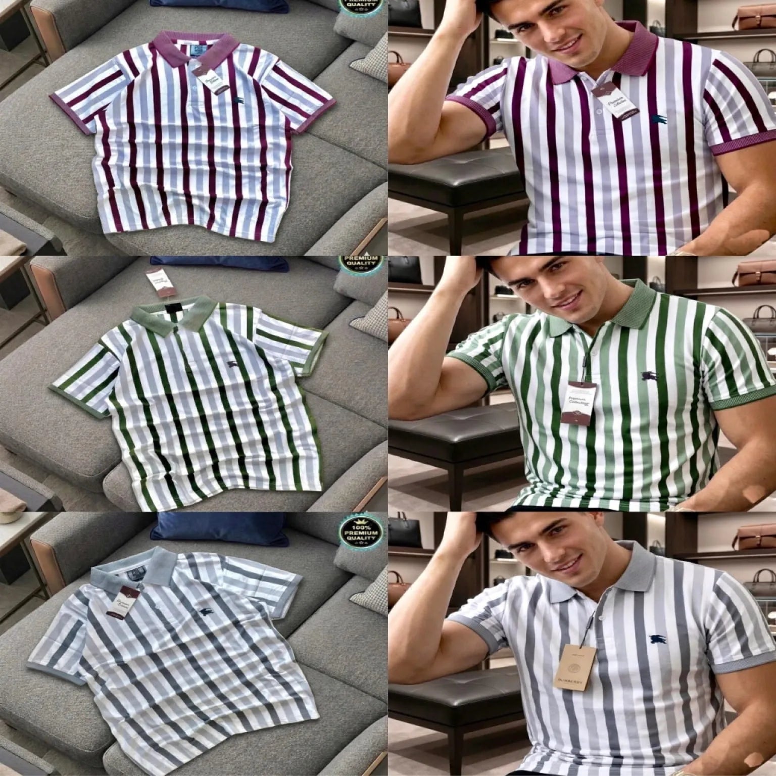 Pair it with jeans or joggers for a smart casual look or layer under a jacket for a premium outfit.&nbsp;Shop premium Burberry style T-shirt for men made with stretchable SAPP Malai fabric. Perfect fit, high quality &amp; available in Navy, Black &amp; White. Order now!