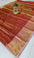 Step into elegance with our Vaira Oosi Saree, crafted to give a rich and graceful traditional look. The beautiful red base with golden zari weaving makes it perfect for all special occasions.