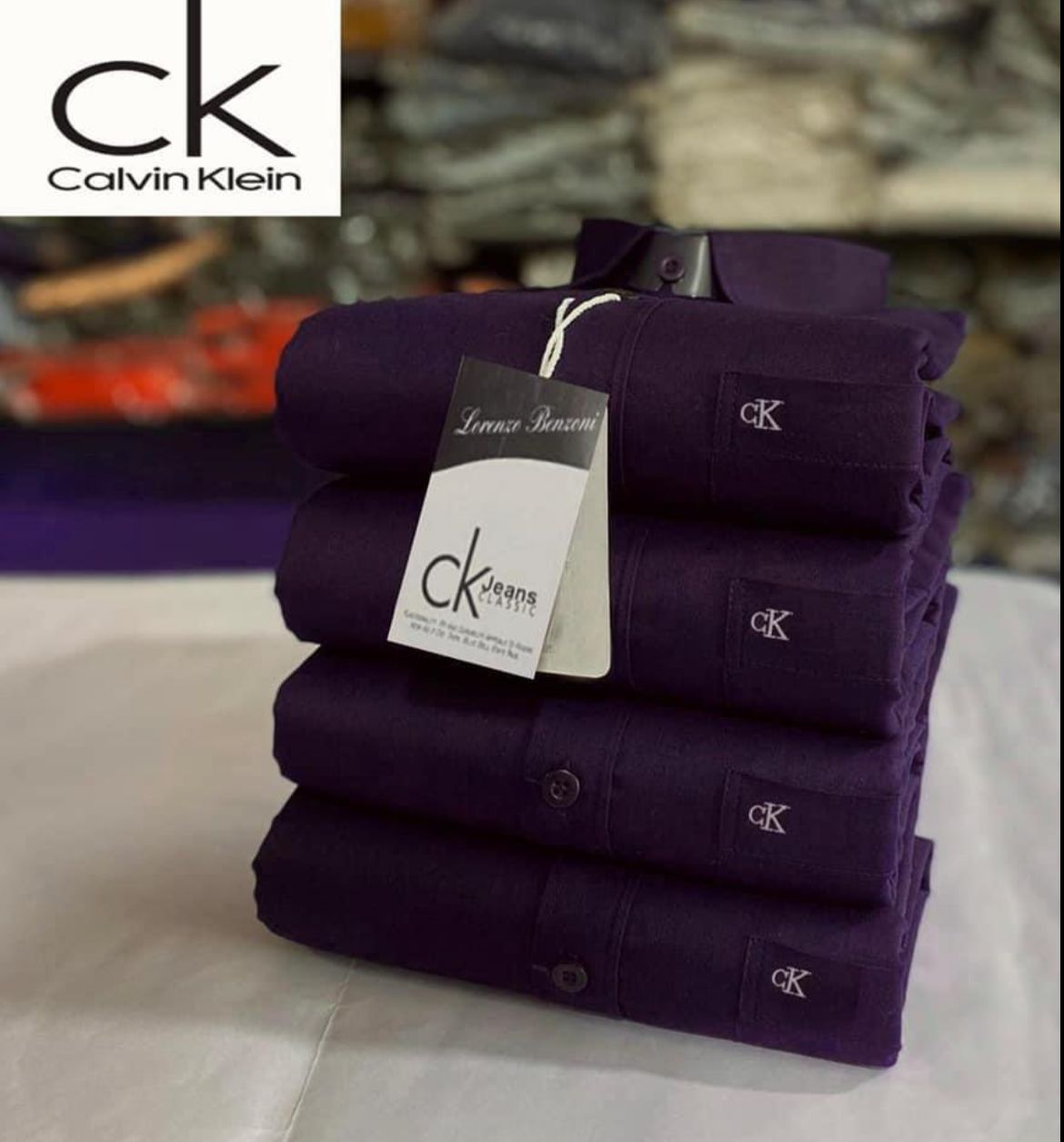 Regular Fit Full Sleeves Plain Shirt with Embroidered Logo CK – Premium Cotton Shirt - 1 Pc & Combo-4