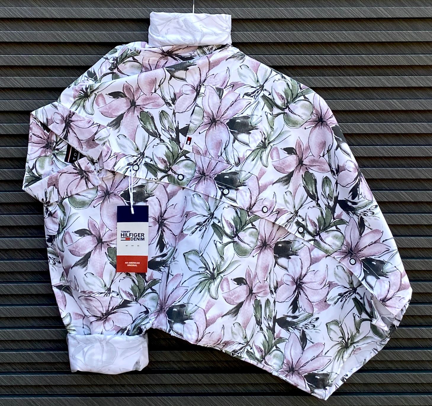 Elevate your festive look with this latest design printed shirt from Tommy Hilfiger