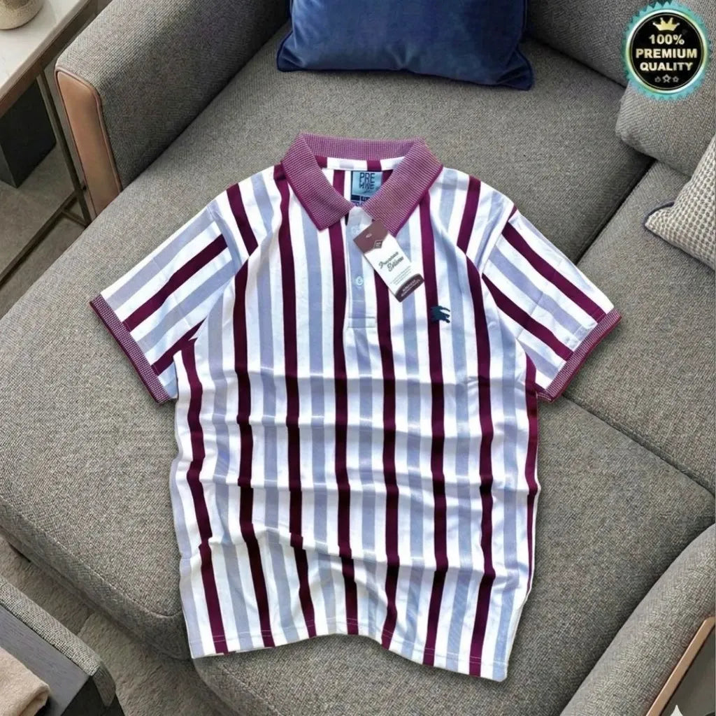 Pair it with jeans or joggers for a smart casual look or layer under a jacket for a premium outfit. Shop premium Burberry style T-shirt for men made with stretchable SAPP Malai fabric. Perfect fit, high quality &amp; available in Navy, Black &amp; White. Order now!