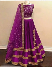 Load image into Gallery viewer, Elegant Patiyala Semi Stitched lehenga choli timeless beauty.