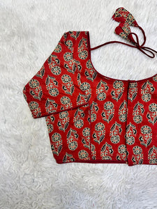 Pure Cotton Beautiful hand block print all over blouse
