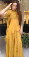 Load image into Gallery viewer, Gharara-Sharara With High Low Kurti long gown for women