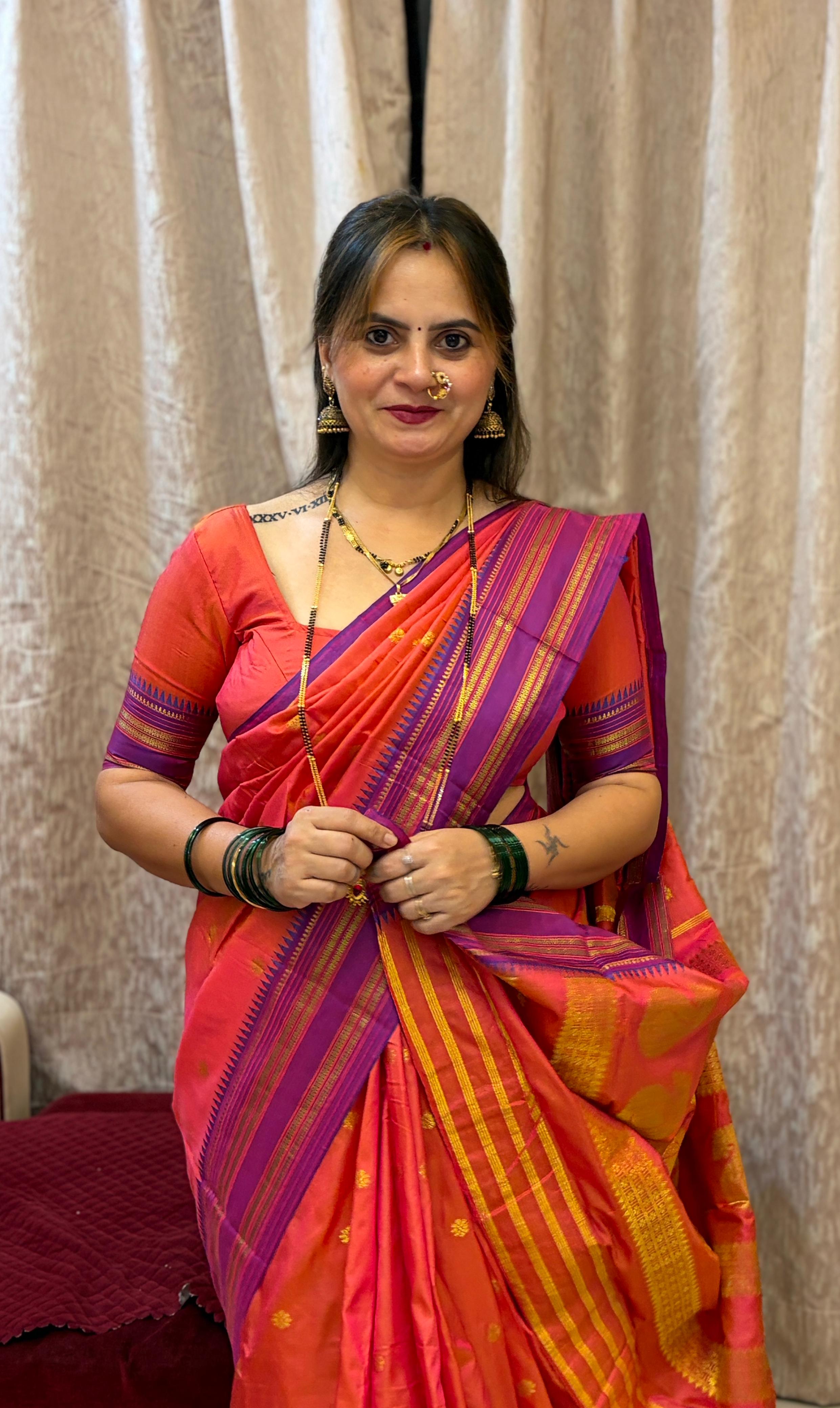 A perfect blend of tradition, comfort, and rich craftsmanship—ideal for women who love authentic handloom beauty.