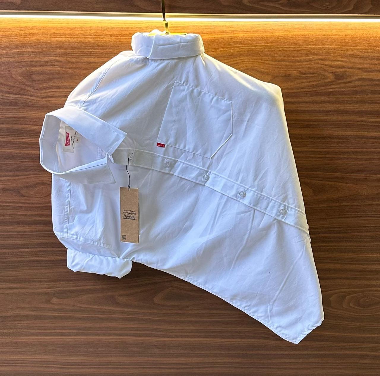 Levi’s Premium Plain Cotton Shirt 
Made from soft & smooth breathable cotton with high-quality stitching and buttons. Trendy plain design Perfect for casual and formal wear.