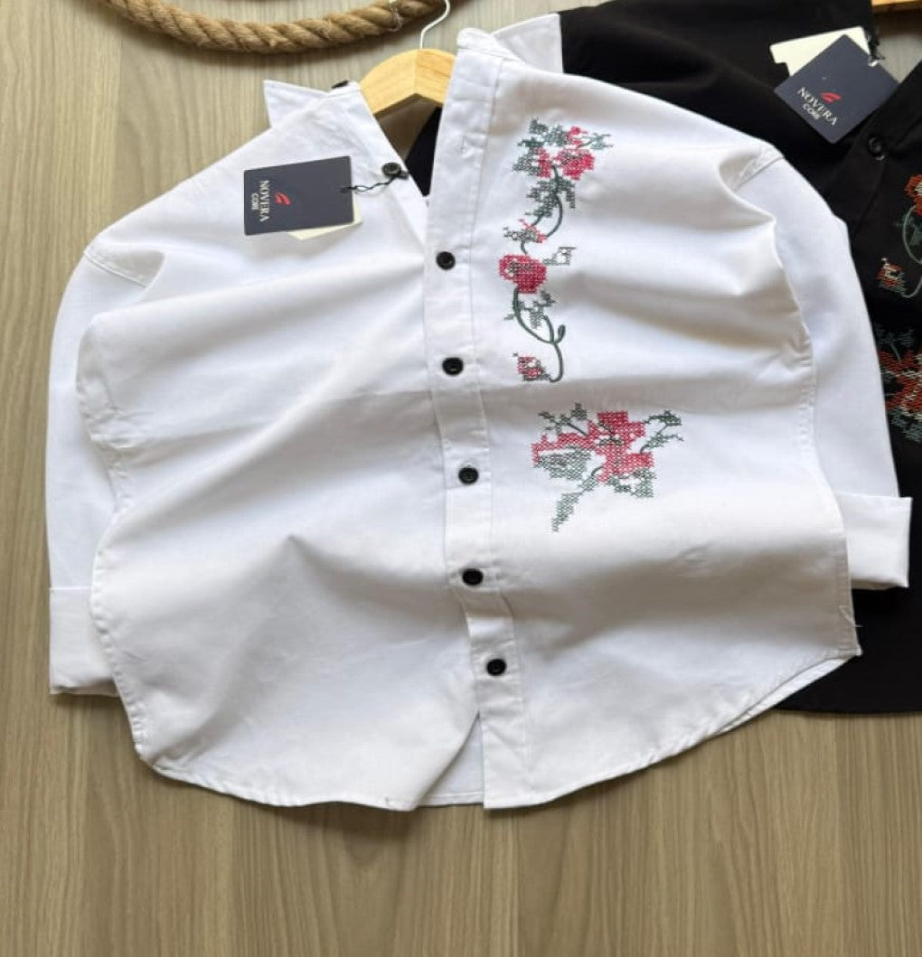 Step into the spotlight with this trendy partywear shirt crafted in premium RFD cotton and finished with elegant embroidery.