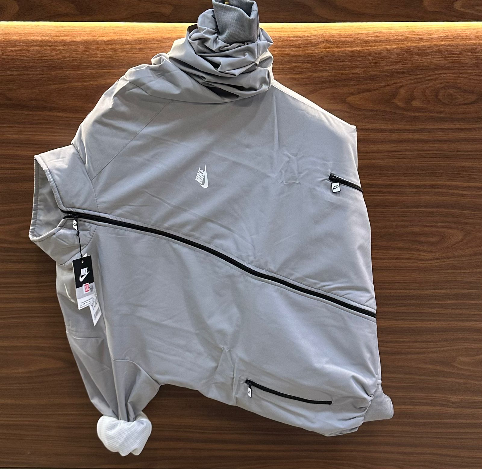 Stay protected in style with the Nike Premium Windcheater, crafted from high-quality TPU soft and smooth fabric. Designed for comfort, durability, and trend-setting looks — perfect for all-season wear.