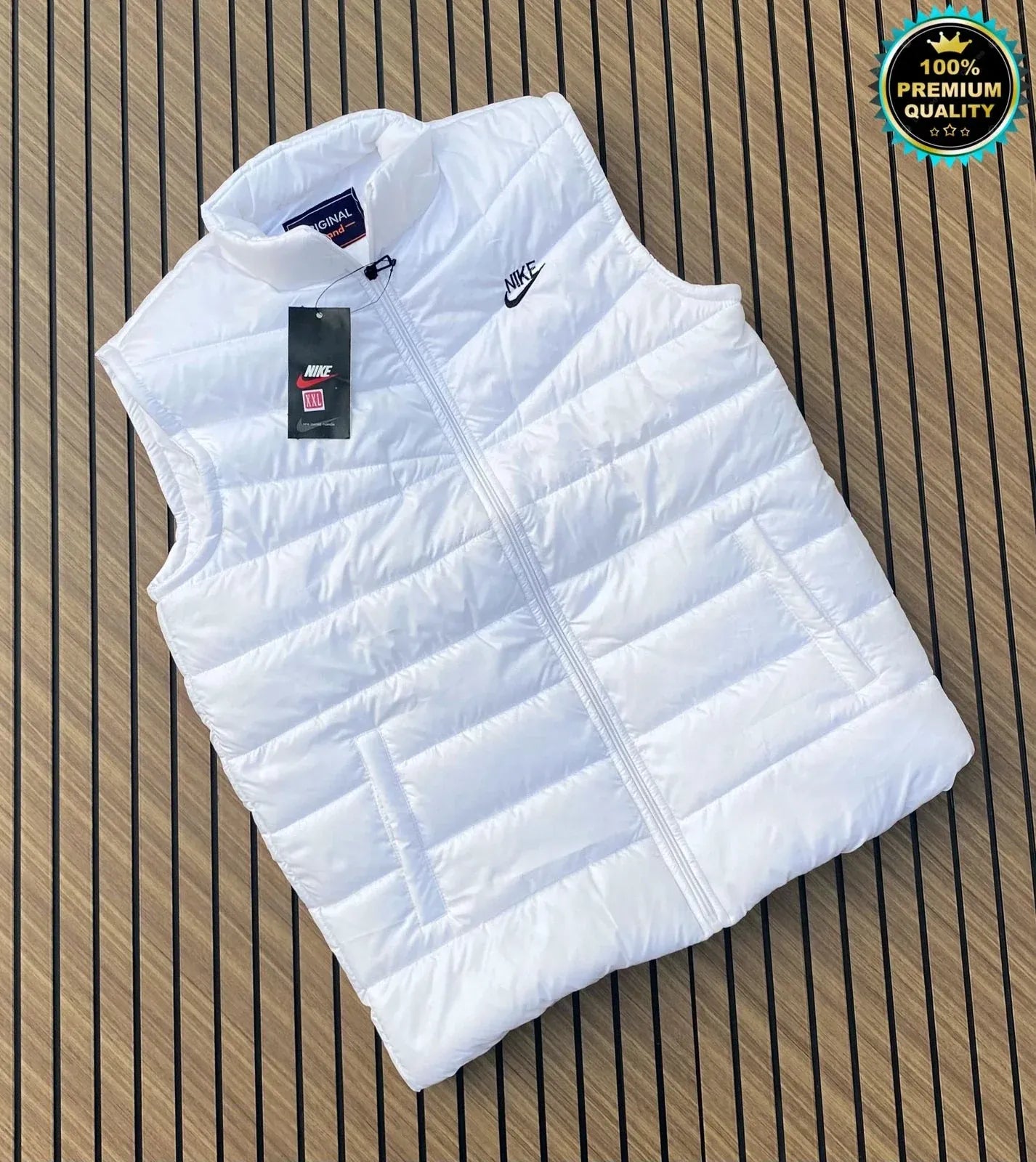 Upgrade your winter style with this Very Premium Quality Nike HD Sleeveless Jacket, designed for comfort, durability, and a smart sporty look. Made with soft inner fur lining for superior warmth, this jacket offers a regular fit and a stylish sleeveless design—perfect for layering and outdoor activities.