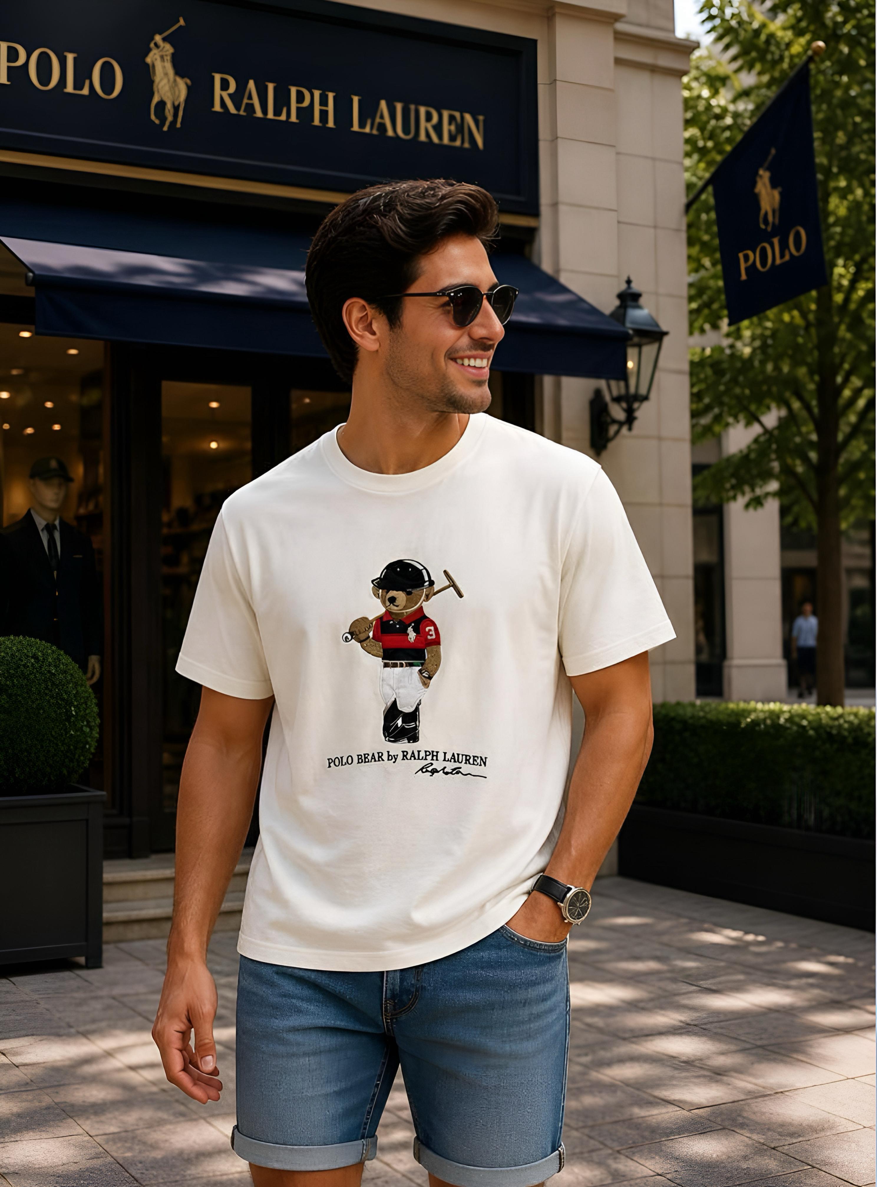 Premium RL POLO Round Neck T-Shirt made with 100% Pure Cotton Lycra and 240 GSM heavy interlock fabric. Fully stretchable, soft, breathable, and designed for superior comfort with a premium stylish look.