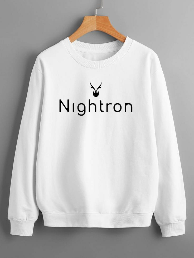 Regular fit chest print Sweatshirt made from soft 280 GSM cotton blend fleece. Stylish, comfortable &amp; perfect for everyday wear.