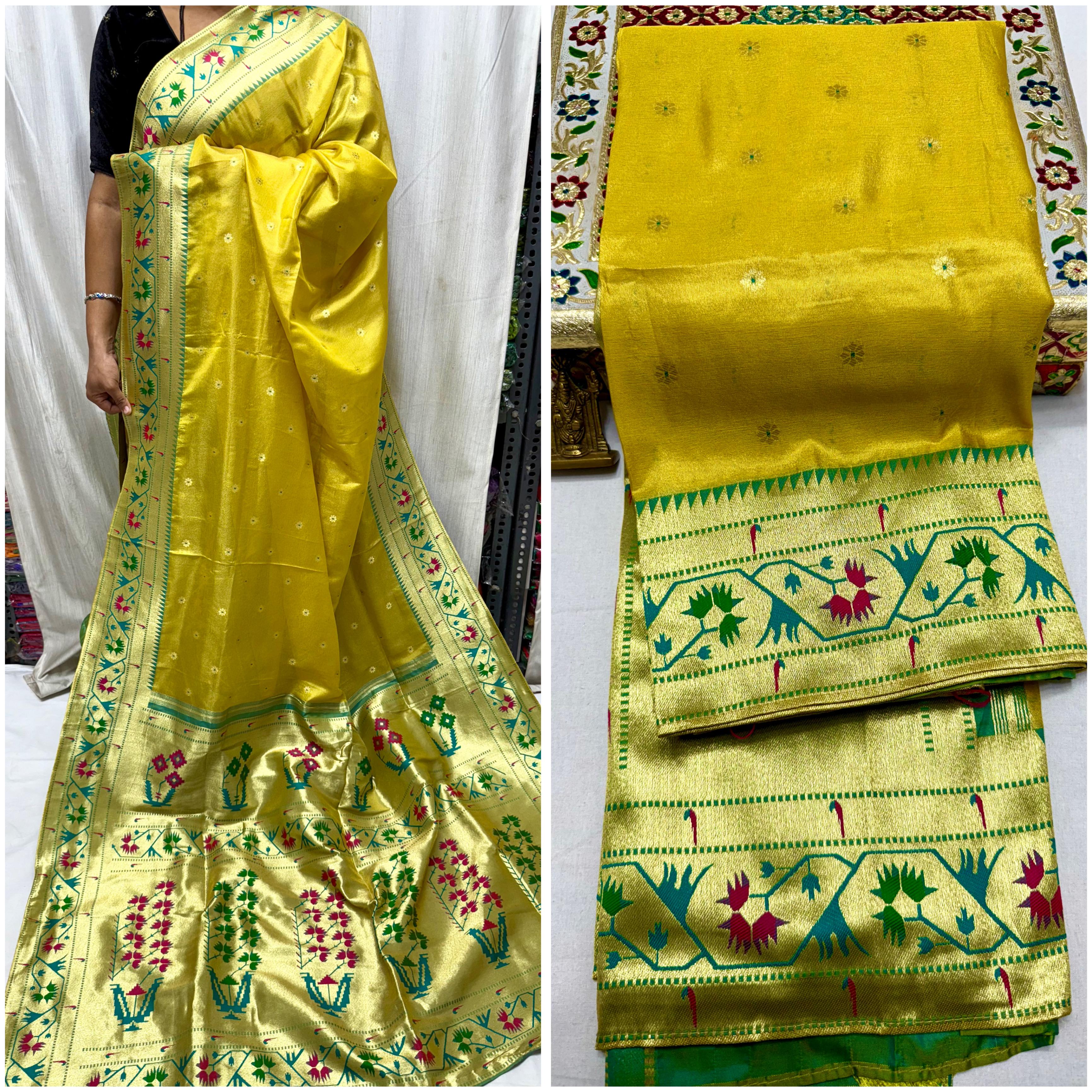 Experience the timeless charm of Paithani with a modern touch — perfect for festive and traditional occasions.